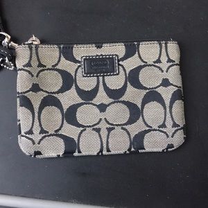 Black Coach Wristlet